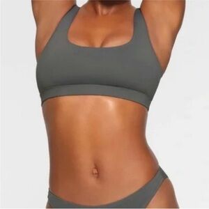 SKIMS Charcoal Bikini top